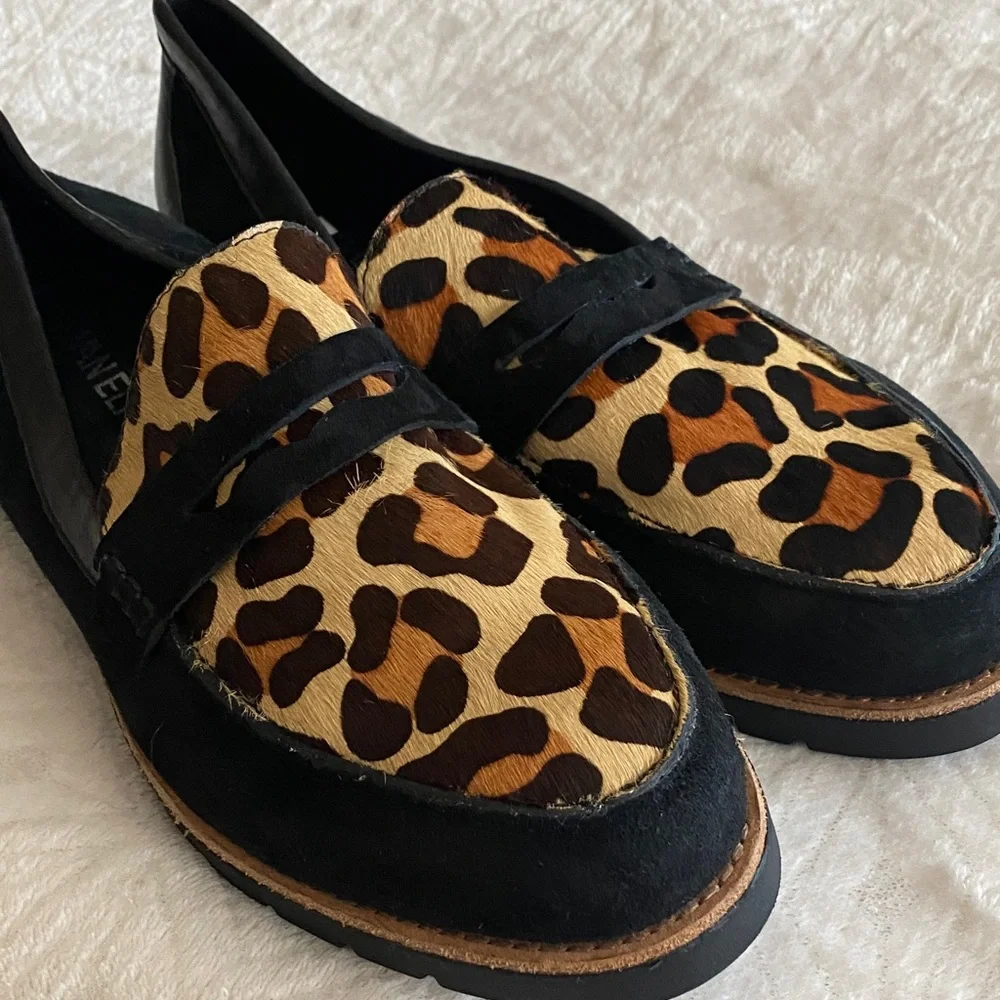 VANELI Leopard Print Women's Loafers
